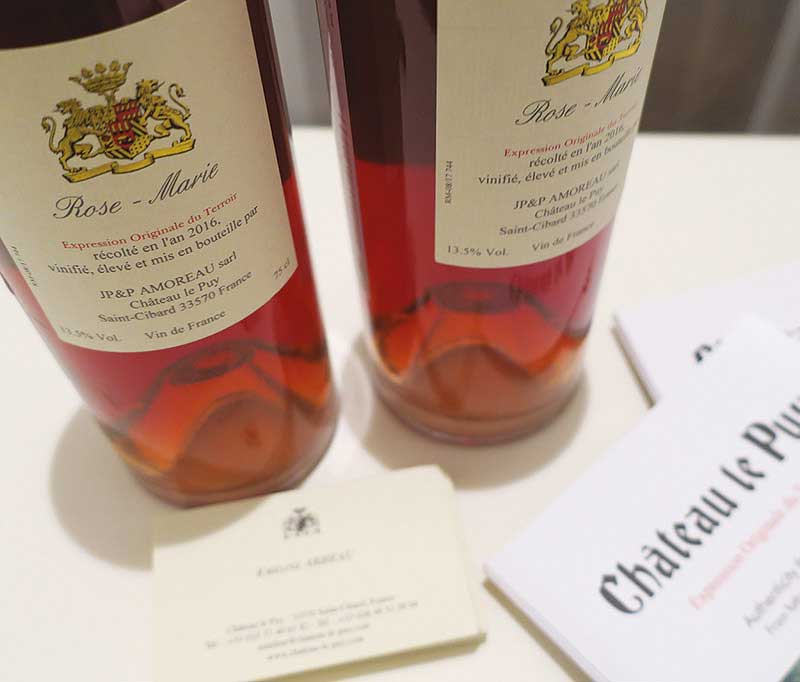 vino rose marie Chateau Le Puy